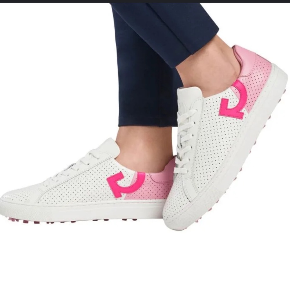 G/Fore Women's Pink and White Golf Shoes